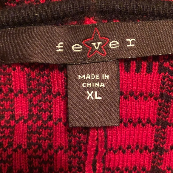 ❤️NWOT fever 🌸long plaid cardigan sweater size XL 😍 - Picture 6 of 8